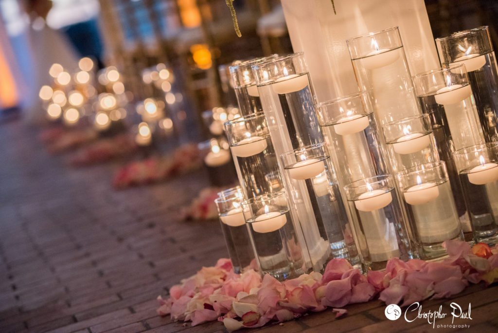 Cylinder Vase Aisle Decor