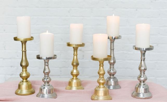 candle holder centerpiece rentals in chicago