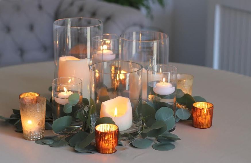 candle holder centerpiece rentals in chicago