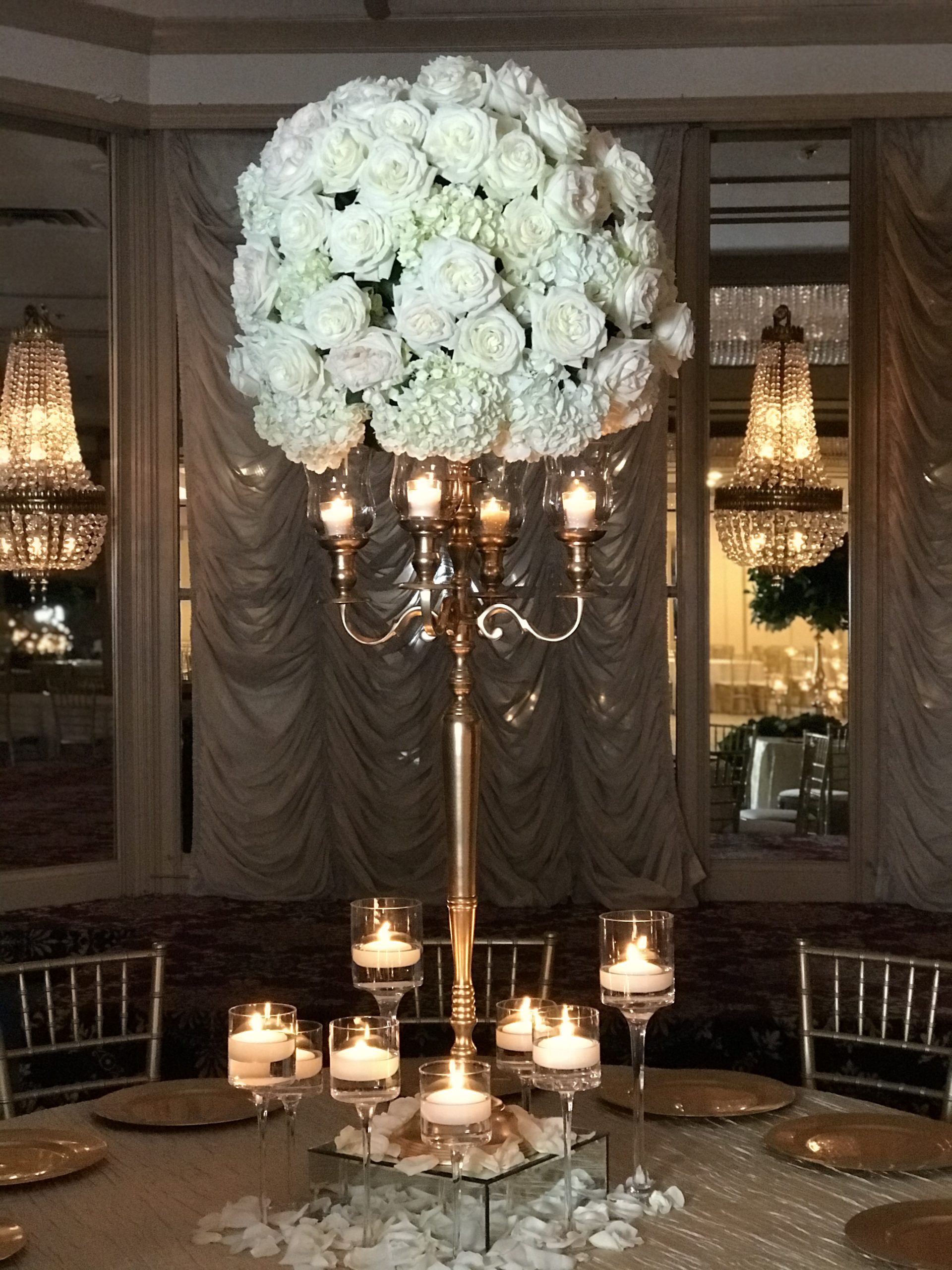 Empress Candle and Floral Stand, Event Decor Rentals