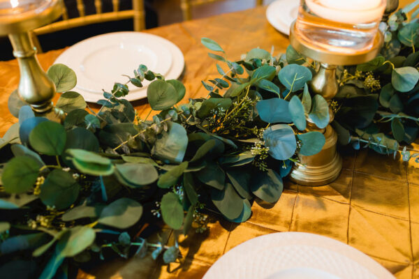 silk greenery garlands